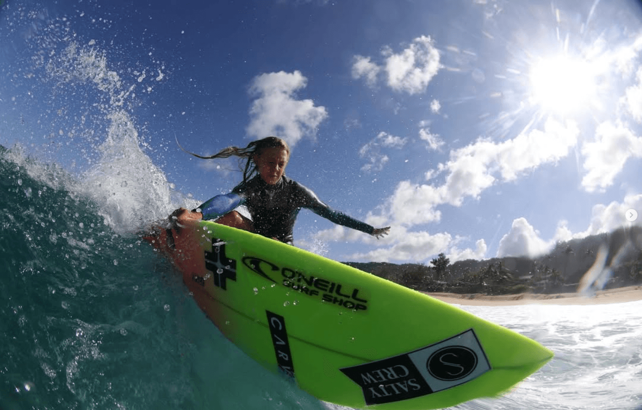 Isla Hardy in action